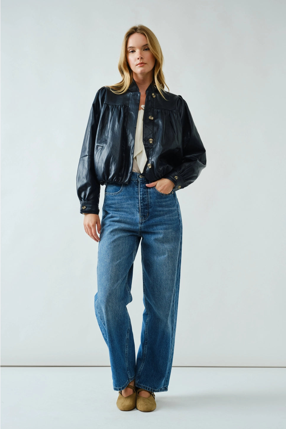 Aaron & Amber Vegan Leather Jacket