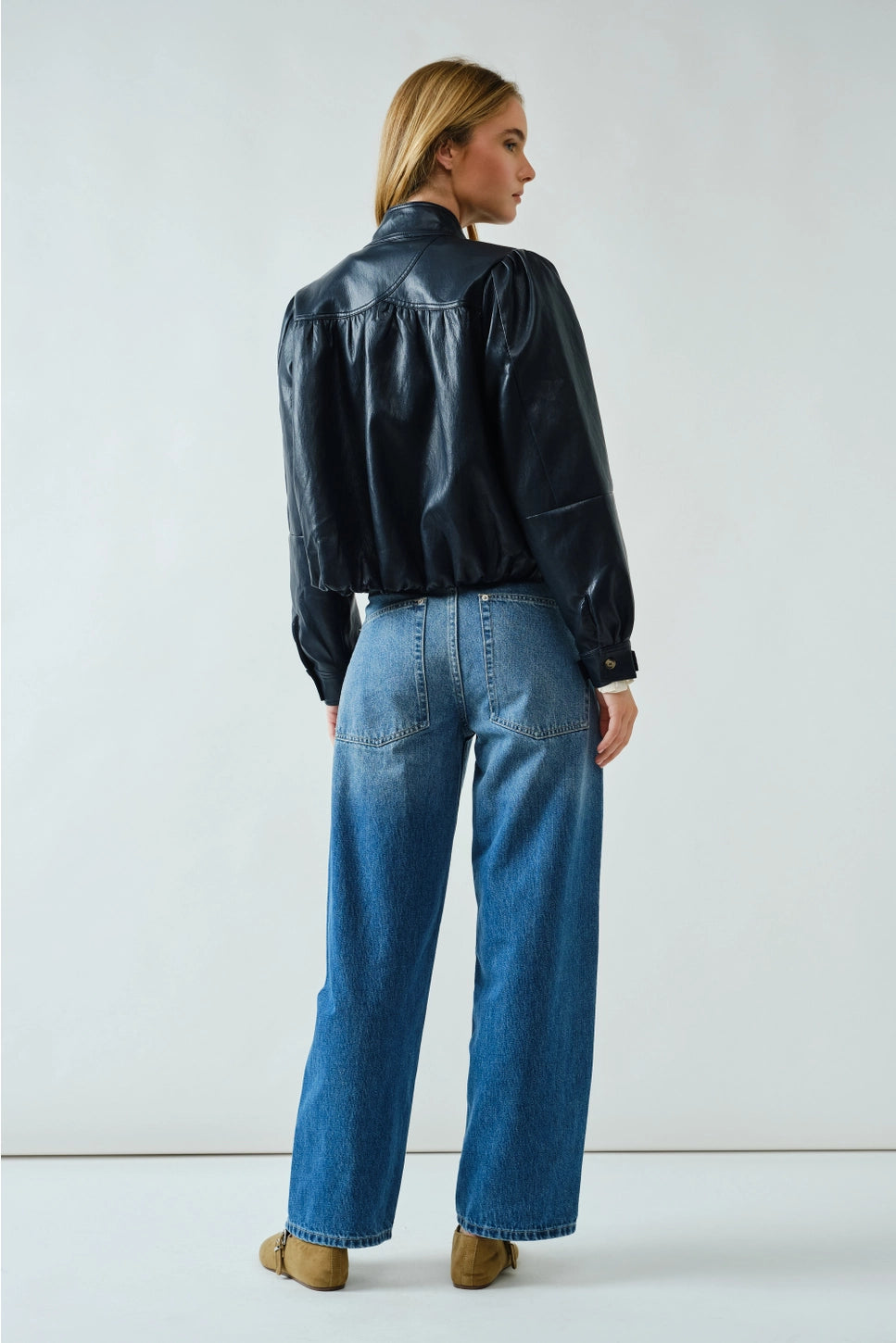 Aaron & Amber Vegan Leather Jacket